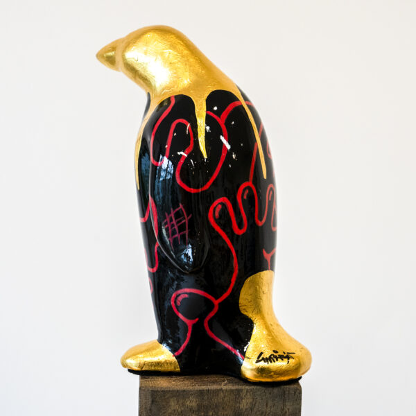 Penguin gold plated 24 cm - Afbeelding 3