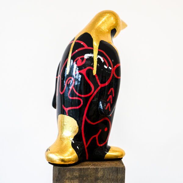 Penguin gold plated 24 cm - Afbeelding 4
