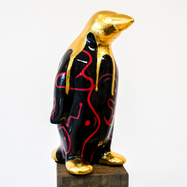 Penguin gold plated 24 cm - Afbeelding 5