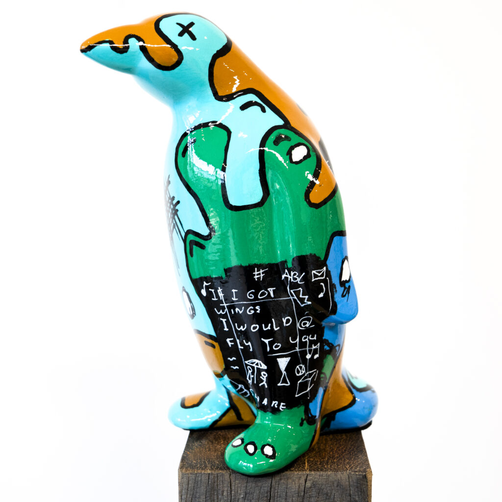 Penguin sculpture