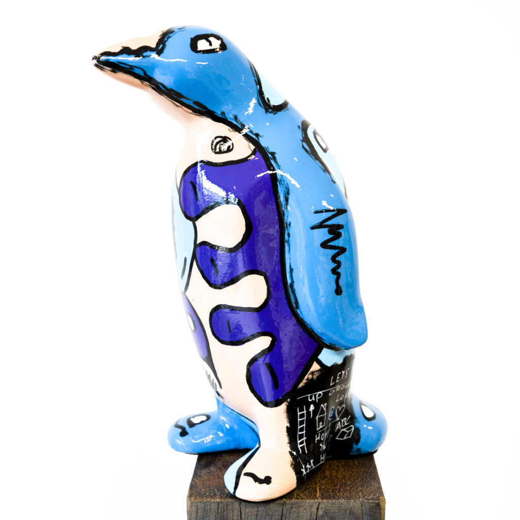 Penguin sculpture
